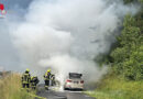 Bgld: Pkw-Unfall und Vollbrand eines Autos in Mattersburg