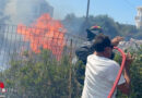 Feuerwehrmann aus Oberösterreich auf Kreta (Agios Nikolaos) → aus dem Meer zum heiklen Brandeinsatz nahe Hotelanlage