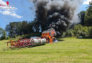 D: Vollbrand eines Traktors in Wipperfürth