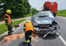 Oö: Auffahrunfall mit drei Fahrzeugen auf B 129 in Alkoven → Frau verletzt