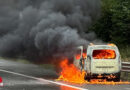 Oö: Vollbrand eines Pkw auf A1 zwischen Oberwang und Mondsee