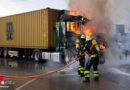 Bayern: Lkw-Fahrerkabine in München in Flammen → Lenker schwer verletzt