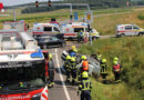 Bgld: Schwerverletzte bei Kollision auf provisorischem Zubringer zur S7 bei Rudersdorf