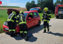 Oö: Fahrzeugbrand im Bereich des Motors