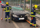 Oö: Fahrzeugüberschlag im Baustellenbereich auf der Westautobahn