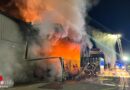 D: Großbrand in Bruchsal → Einsatz der Feuerwehr zieht weite Kreise