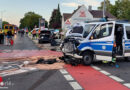 Bayern: Vier Verletzte bei Kollision BMW und Polizeitransporter auf Kreuzung in München