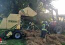 D: Brand einer Heuballenpresse in Wetter / Ruhr