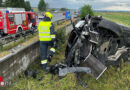 Nö: Pkw überschlägt sich bei St. Pölten von der Autobahn → drei Verletzte