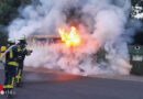 D: Brennender Altkleider-Container in Celle