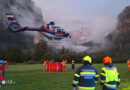 Stmk: Waldbrand im steilen Felsgelände in Admont