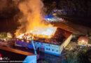 Oö: 22 Feuerwehren bei Bauernhof-Großfeuer in St. Thomas am Blasenstein