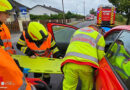 Oö: Patientengerechte Rettung aus Pkw nach Auffahrunfall auf B 129 in Alkoven