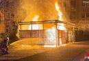 D: Brand auf Mülltonnenstellplatz in Dresden