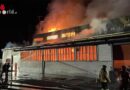 Schweiz: Lagerhalle in Fideris in Vollbrand