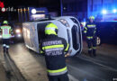 Stmk: Fahrzeug bei Unfall zur Seite gekippt