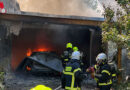 Nö: Vollbrand einer Garage – Vier Feuerwehren im Einsatz