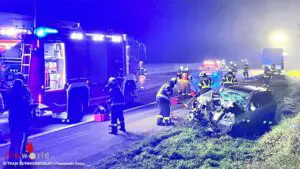 O: Drei Fahrzeuge in Kollision auf der Westautobahn bei Enns verwickelt