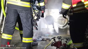 O: Brand eines Wschetrockners in Wohnhauskeller in Enns