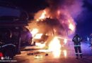 D: Ausgedehnter Brand eines Autotransporters auf der BAB 7 zwischen Evendorf und Bispingen