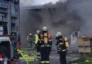 D: Feuer in Lagerhalle auf Obsthof im Alten Land in Jork → rund 350.000 Euro Schaden