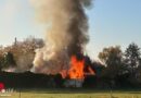 D: Wasser-Pendelverkehr bei Gartenlaubenbrand in Helmstedt