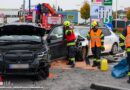 Oö: Zwei Verletzte bei Pkw-Kollision auf der Trauner Kreuzung in Traun