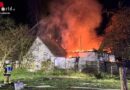 D: Leerstehendes Bauerhaus samt Garage brannte in Bad Holzhausen