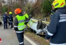 Bgld: Fahrzeugbergung nach Pkw-Unfall auf der B50 bei Mariasdorf