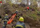 Oö: Forstunfall in steilem Waldstück in Roitham als Szenario der Herbstübung