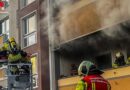 D: Wohnungsbrand in Plattenbau in Dresden → eine schwer verletzte Person gerettet