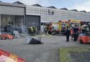 D: Industriemaschine gerät in Brand → Arbeiter in Offenburg durch Brandrauch bedroht