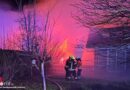 D: Wohnhaus in Sottrum fängt am Neujahrsmorgen durch Carportbrand Feuer → über 110 Kräfte im Einsatz